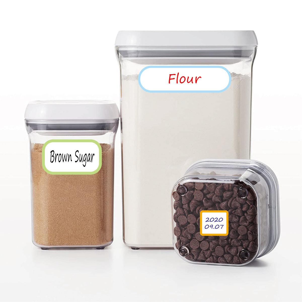 Wholesale of 30PCS/PACK Self-adhesive Removable Waterproof Food Classification Label Stickers